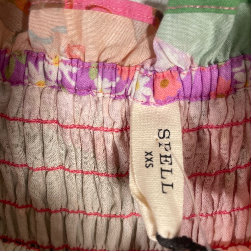MSRP $299 NWT Spell & The Gypsy Collective Freda Puff Sleeve Midi Dress 2XS XXS - Picture 6 of 11
